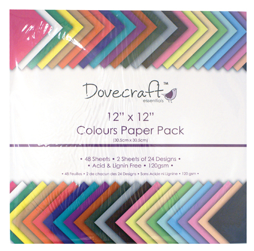 Dovecraft 12x12 Designer Paper Pack by British Designer Leigh Bourne