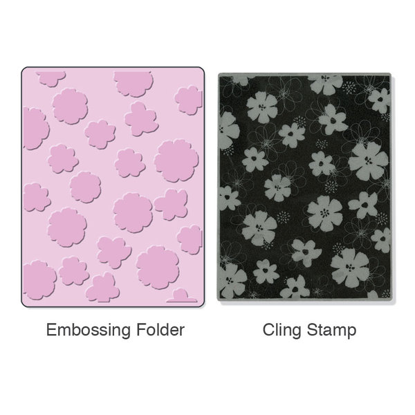 Sizzix Stamp & Emboss - Mixed Flowers Set