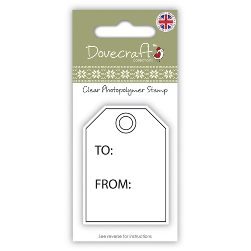 Clear Stamp Dovecraft Gift Tag