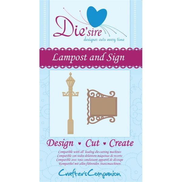 Die'sire Decorative Die - Lampost and sign