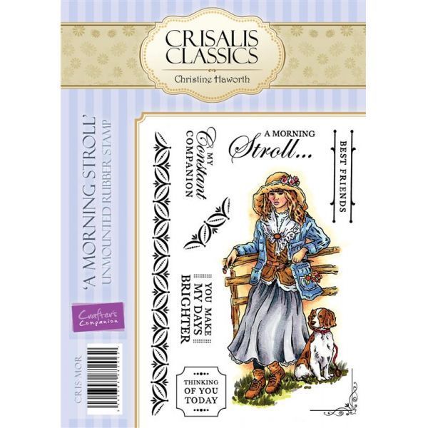Unmounted Rubber Stamp Crisalis Classics- A Morning Stroll