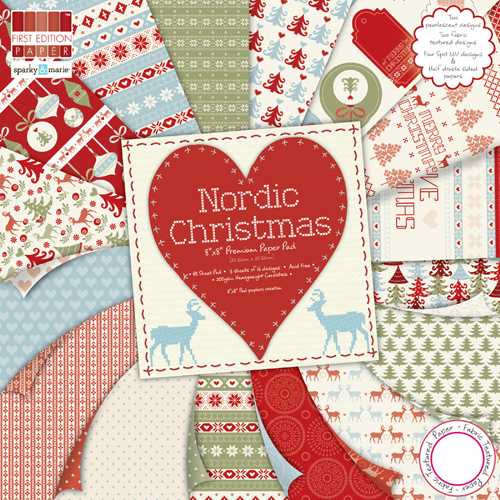 Bloc de Hojas Premium 8x8 Nordic Christmas