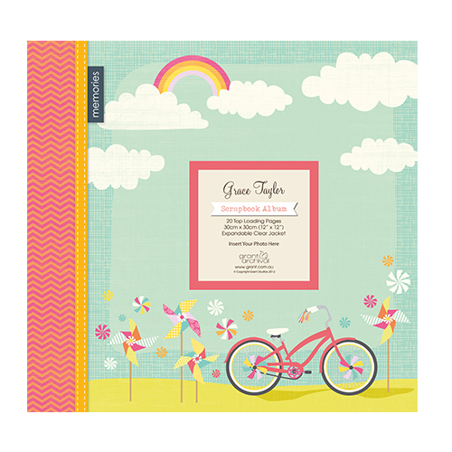 Álbum 12" x 12" Happy Days Bicycle Ride de Grace Taylor