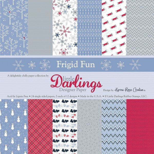 6x6 Paper- Little Darling: Frigid Fun