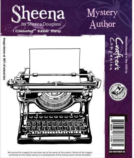 Sello de caucho montado Sheena: Mystery Author