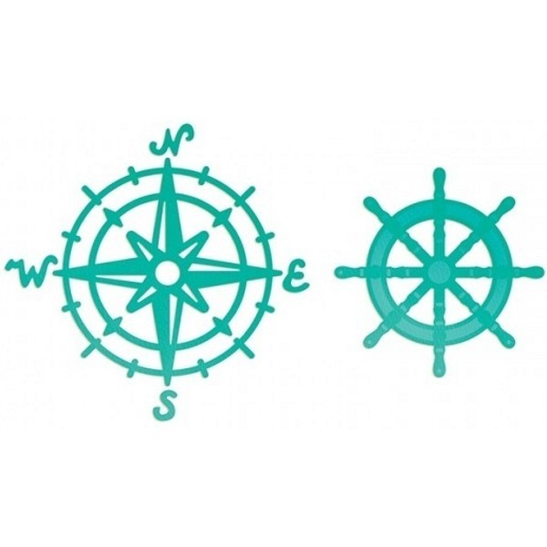 Intricutz Dies- Sea Breeze Compass and Wheel