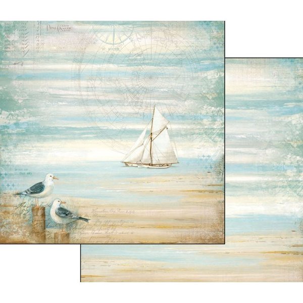 Pack de Hojas Stamperia 12x12  "Sea Land"