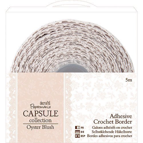 Bordes adhesivos de crochet Docrafts- Oyster Blush