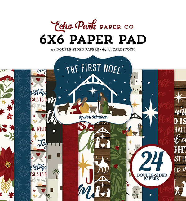 Kit de Papeles Echo Park The First Noel 6x6