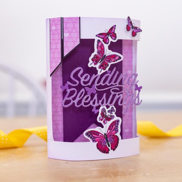 Troquel y Sello  Heartfelt Greetings Collection: Sending Blessings