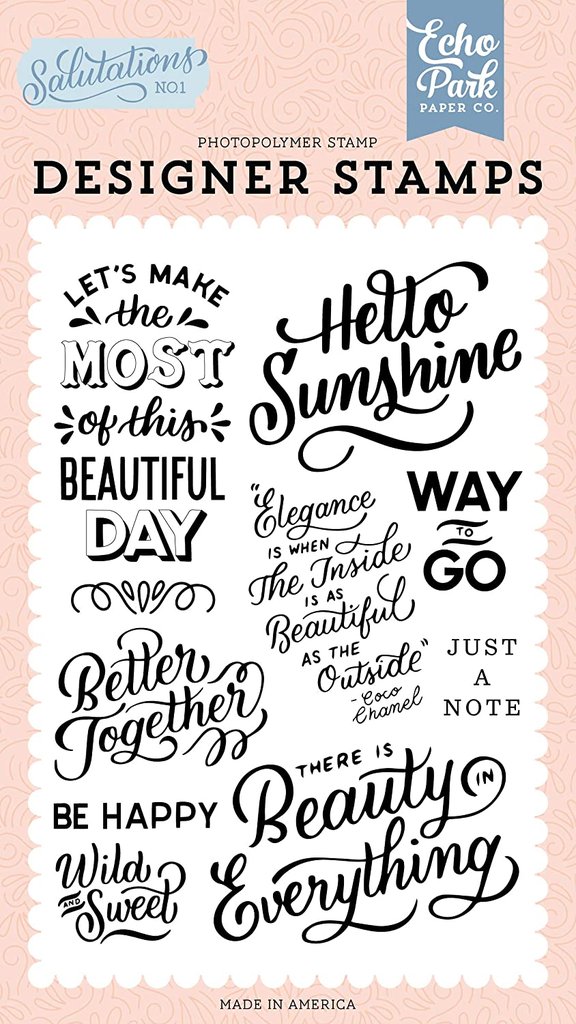 Hello Sunshine Clear Stamps by Echo Park