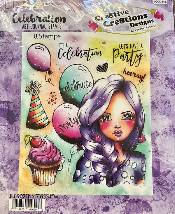 Sello Art Journal Stamp: Celebration