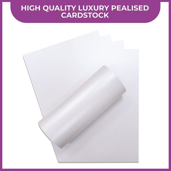 Pack de papeles perlado A3 - Fresh White
